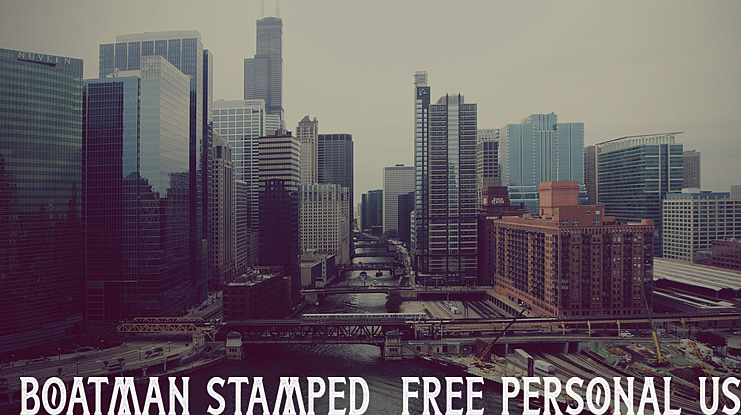 Boatman Stamped (Free Personal Use) Font