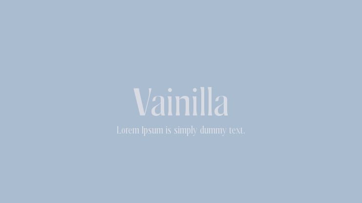 Vainilla Font
