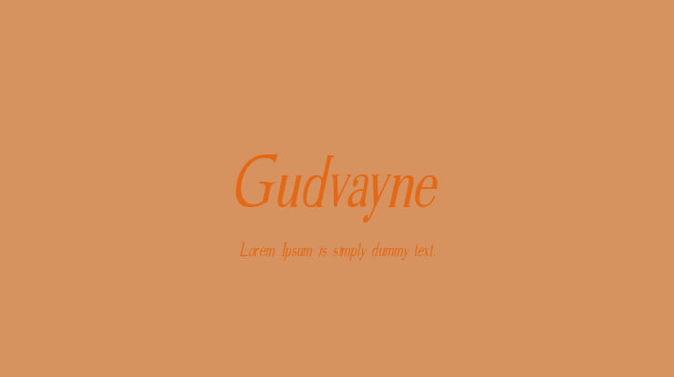 Gudvayne Font Family