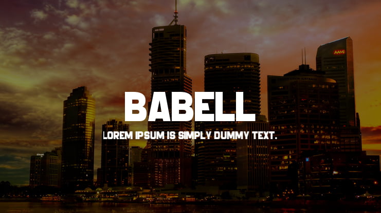 BABELL Font