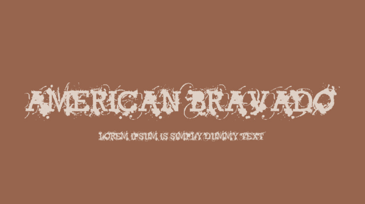 American Bravado Font