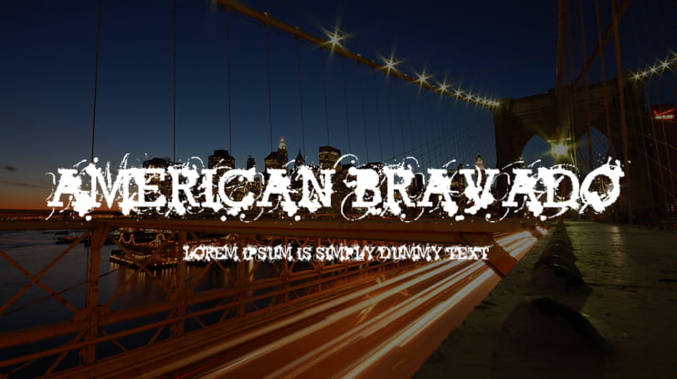 American Bravado Font