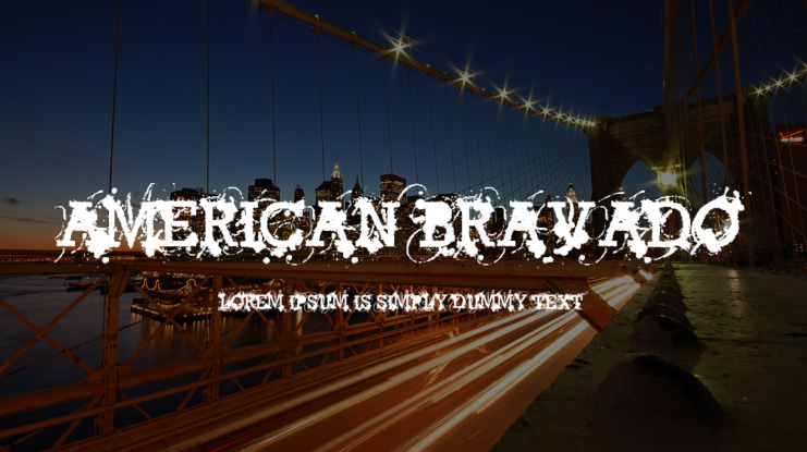 American Bravado Font