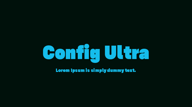 Config Ultra Font