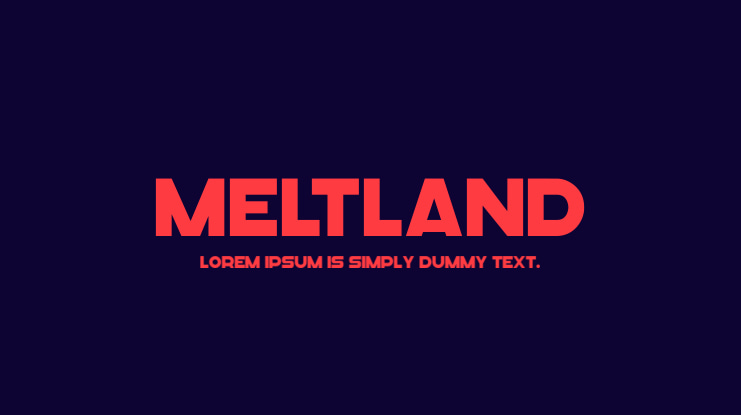 Meltland Font