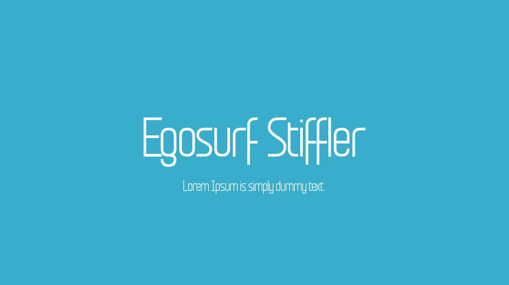 Egosurf Stiffler Font Family