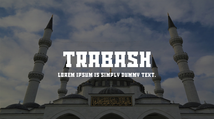 TRABASH Font