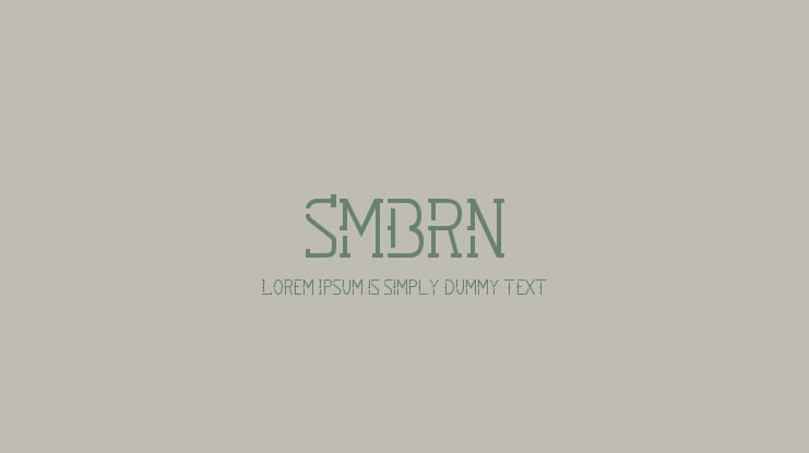SMBRN Font