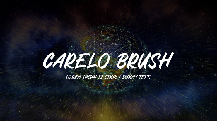 Carelo Brush Font