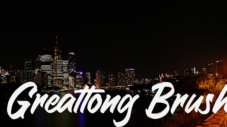 Greattong Brush Font