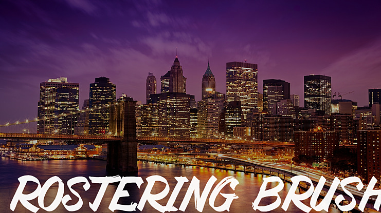 Rostering Brush Font