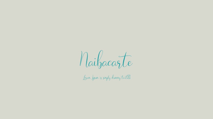Naibacarte Font