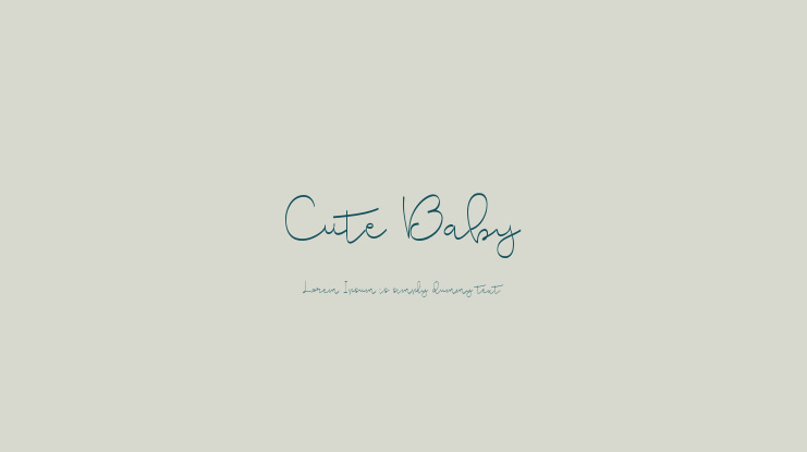 Cute Baby Font