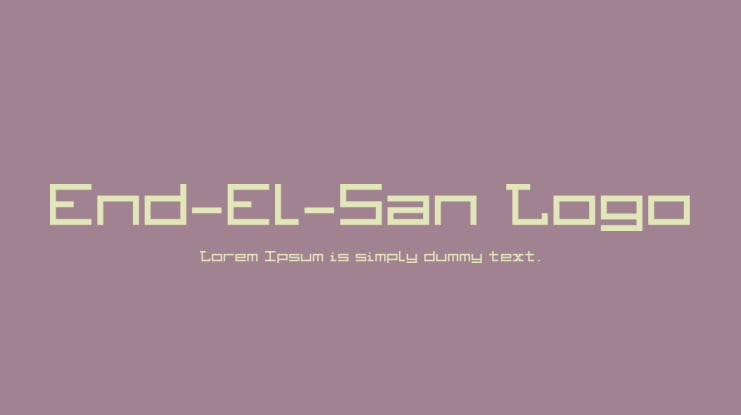 End-El-San Logo Font