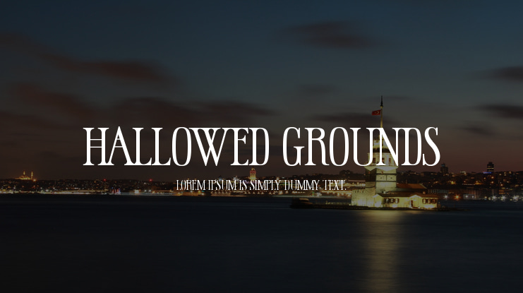 Hallowed Grounds Font