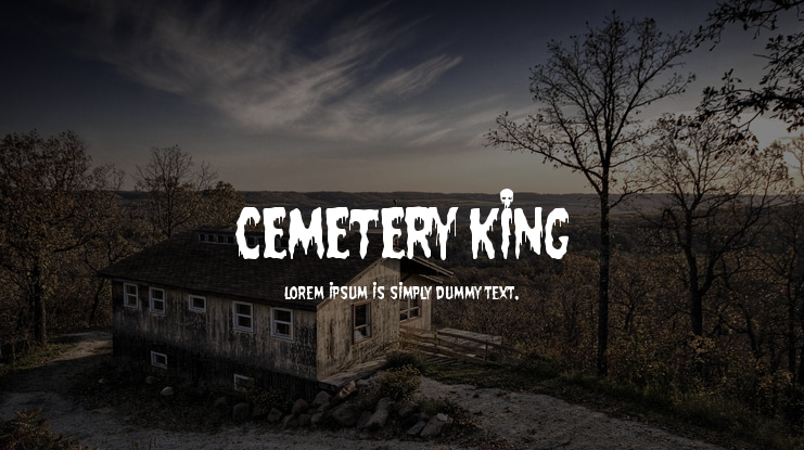 Cemetery King Font
