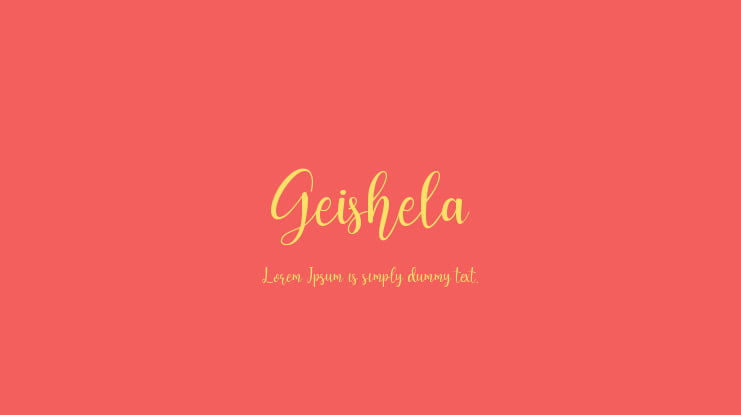 Geishela Font