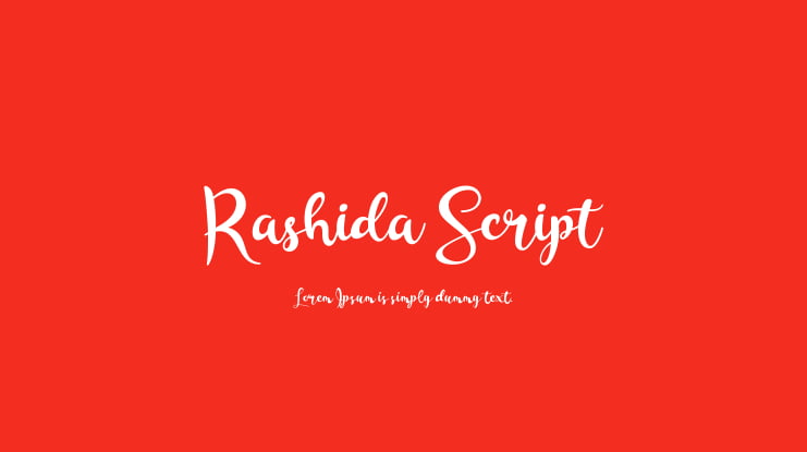 Rashida Script Font
