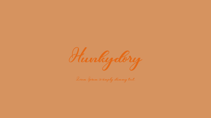Hunkydory Font