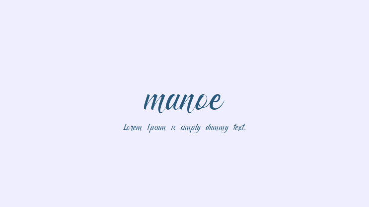manoe Font