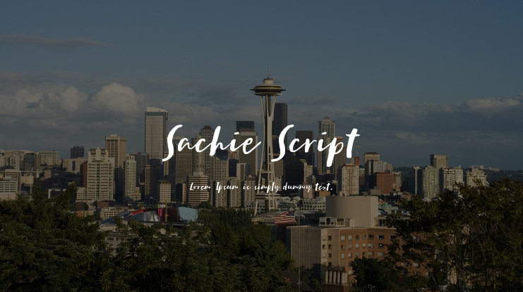 Sachie Script Font