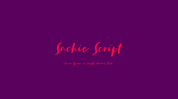 Sachie Script Font