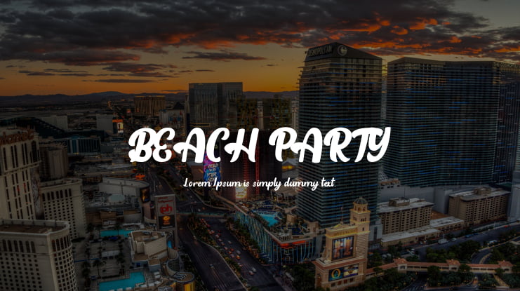 BEACH PARTY Font