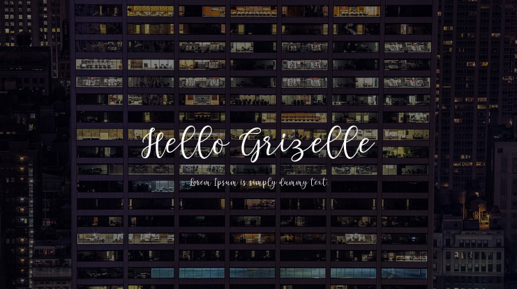 Hello Grizelle Font