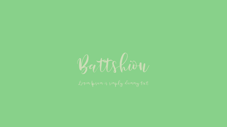 Battshion Font