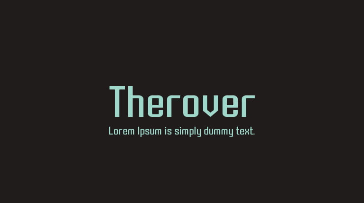 Therover Font
