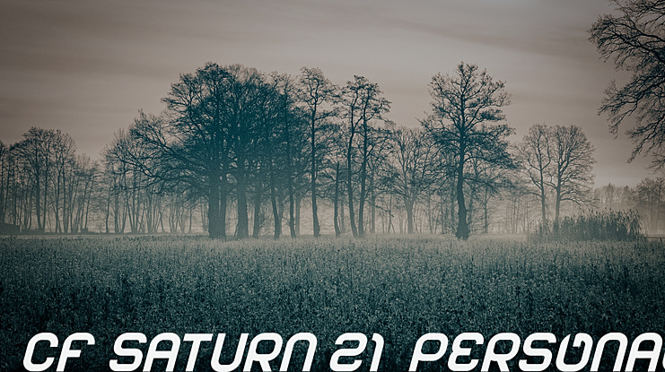 CF Saturn 21 PERSONAL Font