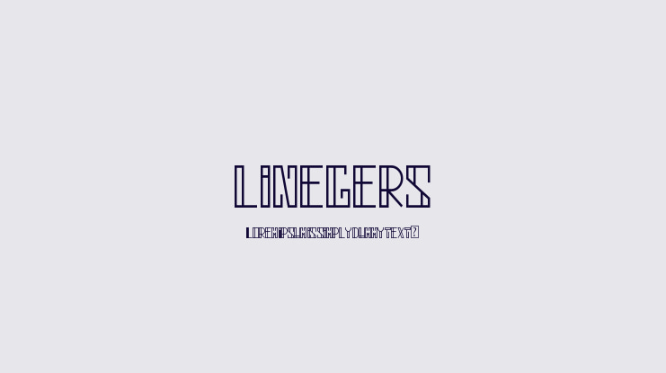 linegers Font