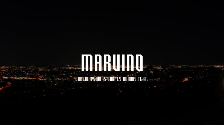 Marvino Font Family