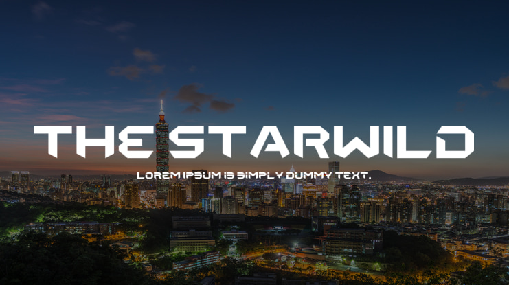 THE STARWILD Font