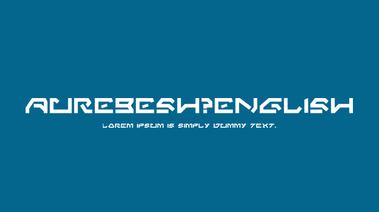 Aurebesh_english Font
