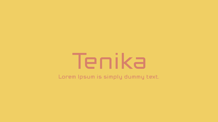 Tenika Font