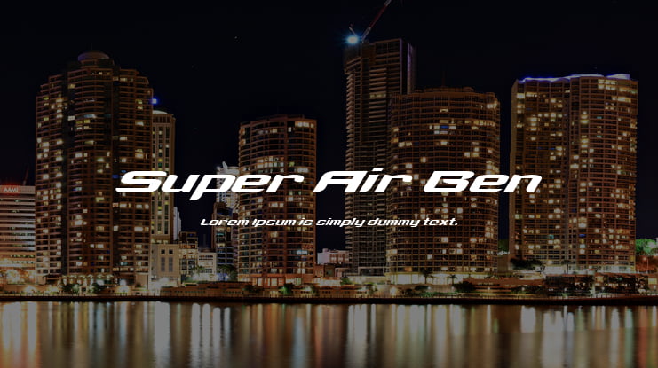 Super Air Ben Font