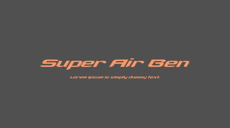 Super Air Ben Font