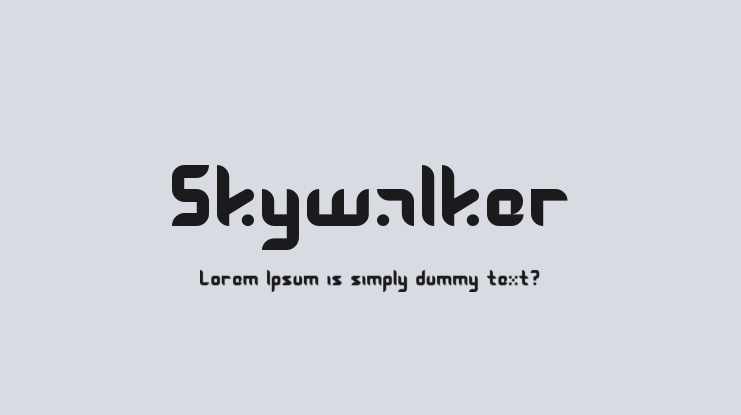 Skywalker Font