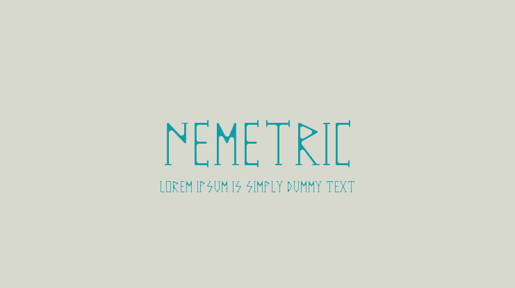 NEMETRIC Font