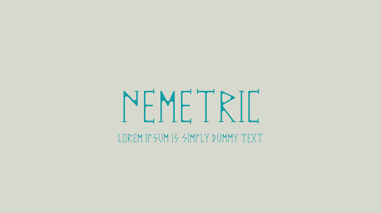 NEMETRIC Font