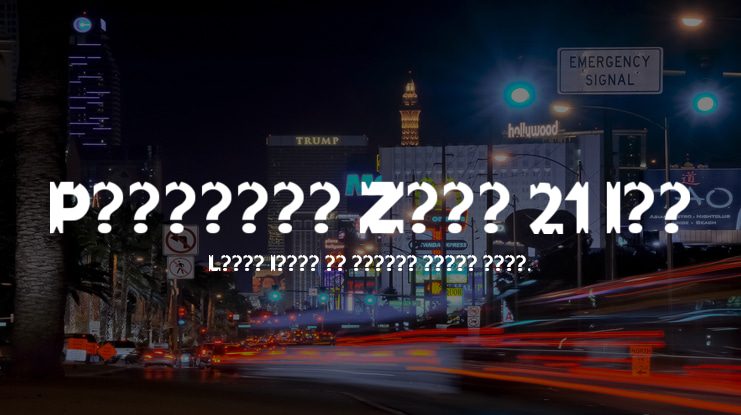 Pointink Zona 21 Ice Font