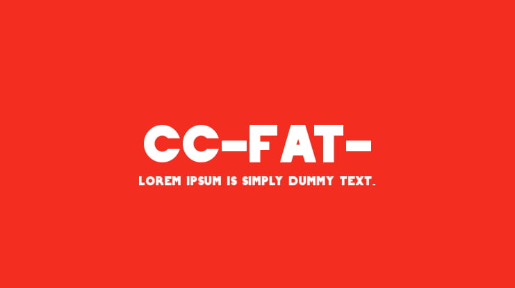 CC-Fat- Font
