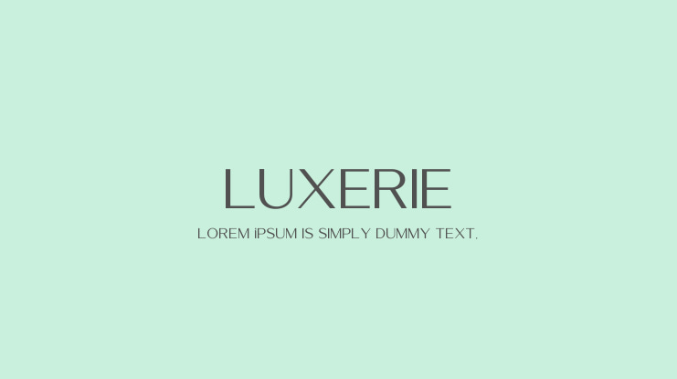 Luxerie Font Family