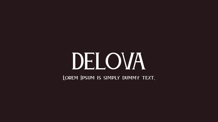 DELOVA Font