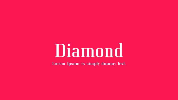 Diamond Font