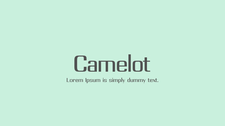 Camelot Font