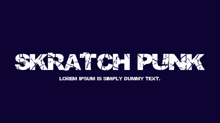 Skratch Punk Font