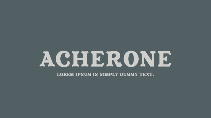 Acherone Font
