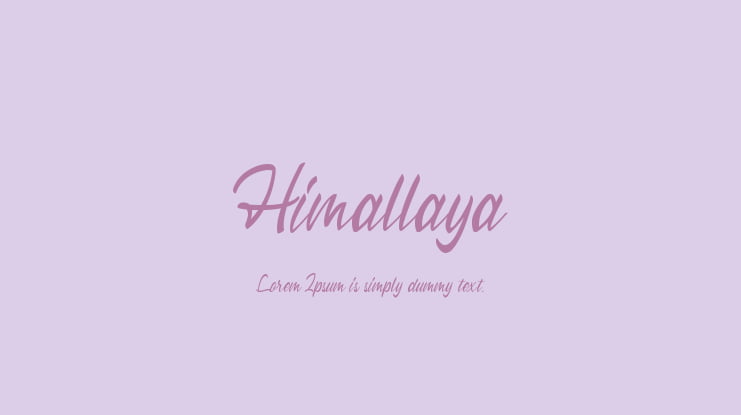 Himallaya Font